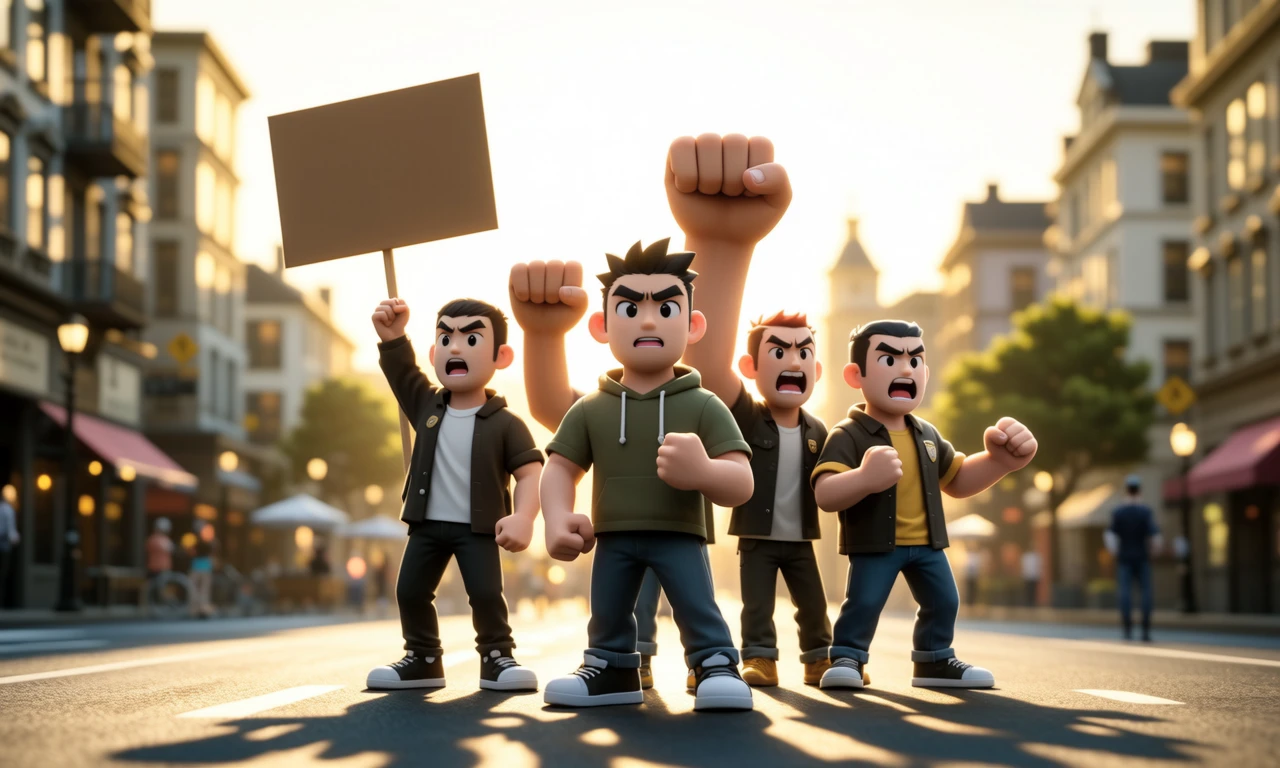 The hands are on strike!
