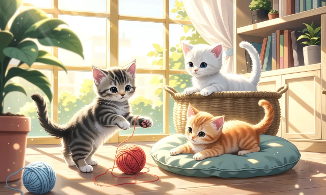 My three little kittens